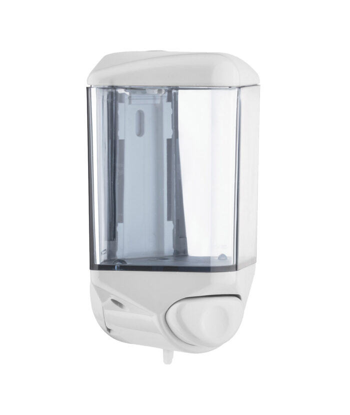 Dispenser sapone ml 550 art. 513 bianco/trasparente - immagine 1
