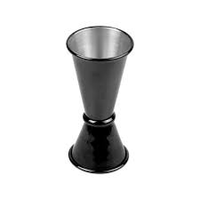 GAR22599 -- 000 (6404) Bicchiere misuratore liquori 20/40 ml pezzi 1 - 4,5x9,2 cm - nero acciaio inox - immagine 1