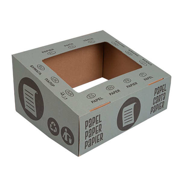 GAR25140 -- 000 (6772) Coperchio cartone blu per contenitore della carta - immagine 1