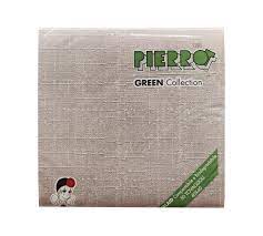 PIERA02548 -- 000 (4055) Tovaglioli 40X40 Linum Tortora pezzi 50-airlaid - immagine 1