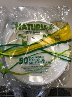 ARISTEA153702 -- 000 (3523) Piatti Piani 220 PLA Nat-Bio Pezzi 50 - immagine 1