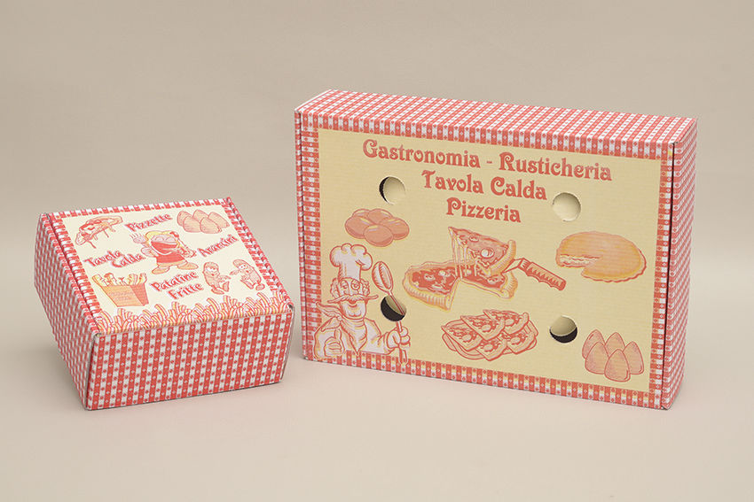 CAR11SPR16 -- 000 (2398) Scatole porta rustici 16X16x h.8 pezzi 100 Asporto - immagine 1