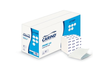 CARI67589 -- 000 (7686) Carta Igienica Interfogliata pezzi 250x36 confezioni Prime - immagine 1