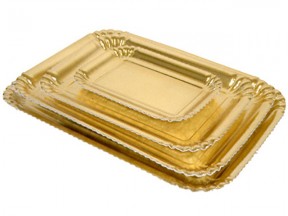 CART11VD8 -- 000 (3269) Vassoi cartone Oro n.8s/6p kg 10 - immagine 1