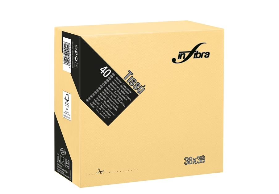 CELTEX11I-0465 -- 000 (2855) Tovaglioli 38X38 2V TISSU' Crema pezzi 40 - immagine 1