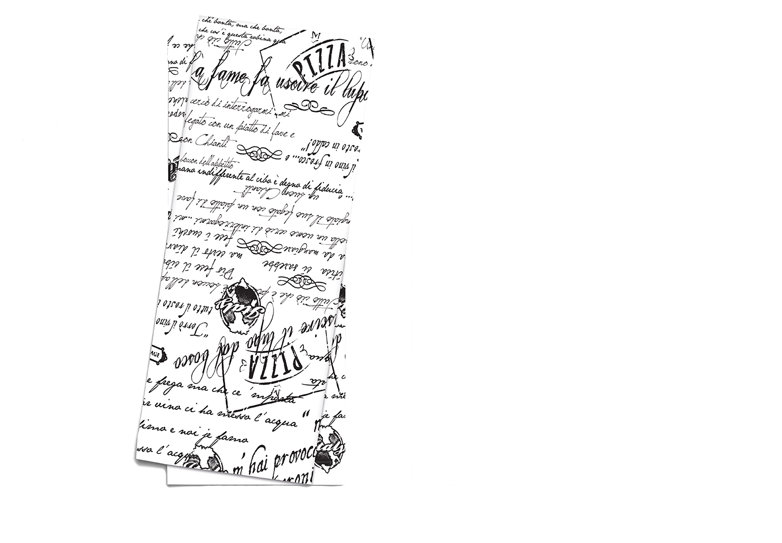 CELTEX11I-0798 -- 000 (2093) Portaposate Vintage Bianco/Nero 125 pezzi - immagine 1