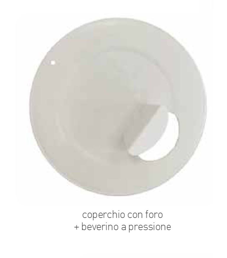 COM99154 -- 000 (6650) Coperchio carta con foro e beverino per bicchieri ml 240/300 pezzi 50 - immagine 1