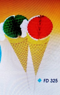 FLOFD325 -- 000 (7698) Stecconi Cono Gelato cm 21-pezzi 50 - immagine 1