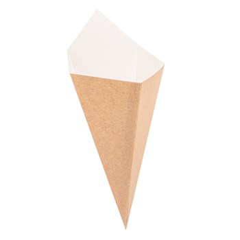 GAR23444 -- 000 (6718) Coni Patatine e Fritti 200 pezzi in cartoncino naturale 12,8x21,7cm - immagine 1