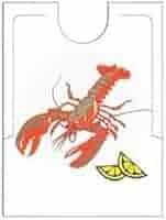 GAR51631 -- 000 (8456) Bavaglio Adulto Langosta cm 38,36x48 CPE 500 pezzi - immagine 1