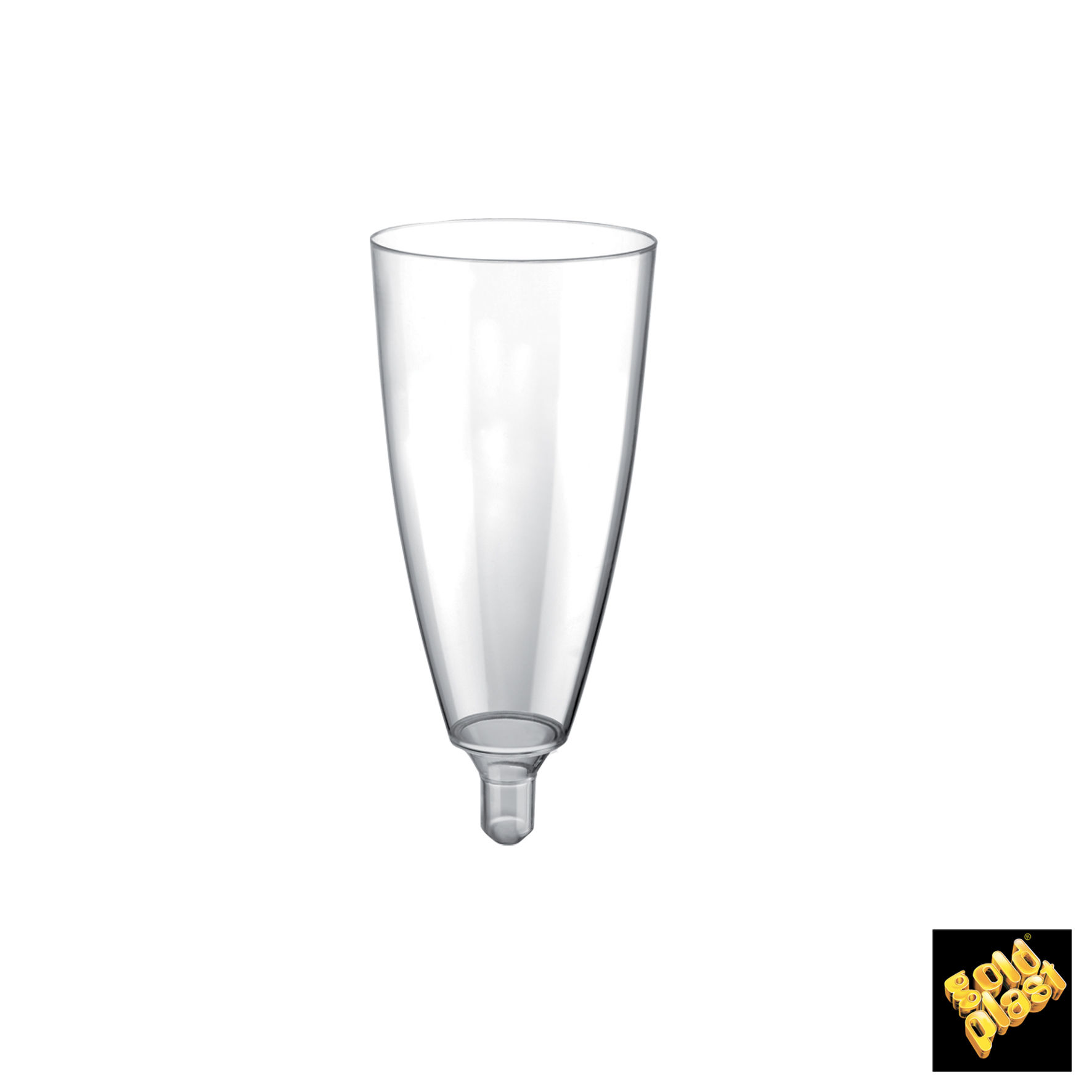 GOLD122775 -- 000 (1161) Bicchiere Flute 120 cc Trasparente pezzi 20 - immagine 1