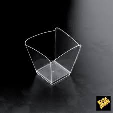 GOLD6008 -- 000 (845) Coppetta Onda PS Trasparente 95cc.Pezzi 25 - immagine 1