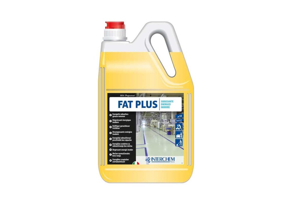 INT03FATPL5X4 -- 000 (1127) Fat Plus KG 5.7
Detergente supersgrassante pavimenti - immagine 1