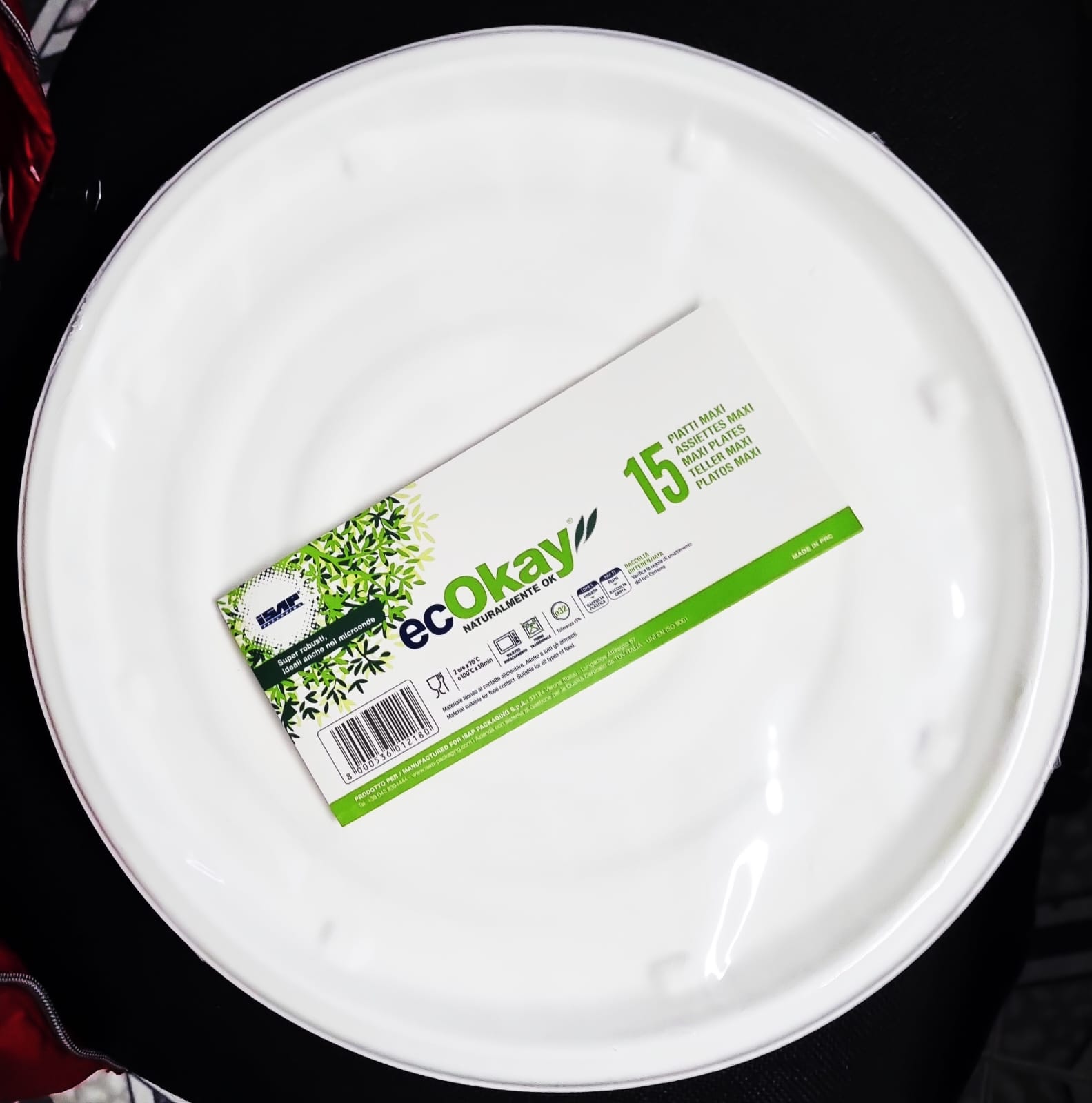 ISA010831 -- 000 (7555) Piatto Pizza ecokay Ø 32 cm- pezzi 15 - immagine 1