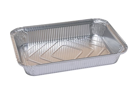 LION108P -- 000 (7940) Vaschetta Alluminio bordo L 108 - 2 porzioni pz 100 - immagine 1