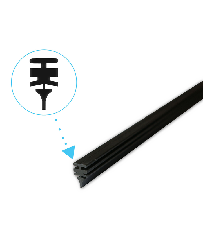 MAD13302 -- 000 (7040) Gommini spazzole Goldwind 710mm Coppia - immagine 1