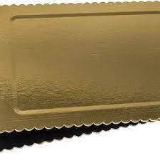 PAP12274 -- 000 (2526) Vassoi Tronchi 36x46 Oro/Nero kg 10 - immagine 1