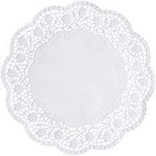 PAP4112268 -- 000 (2538) Sottotorta carta Pizzi Ø 28 cm Bianco 100 pezzi - immagine 1