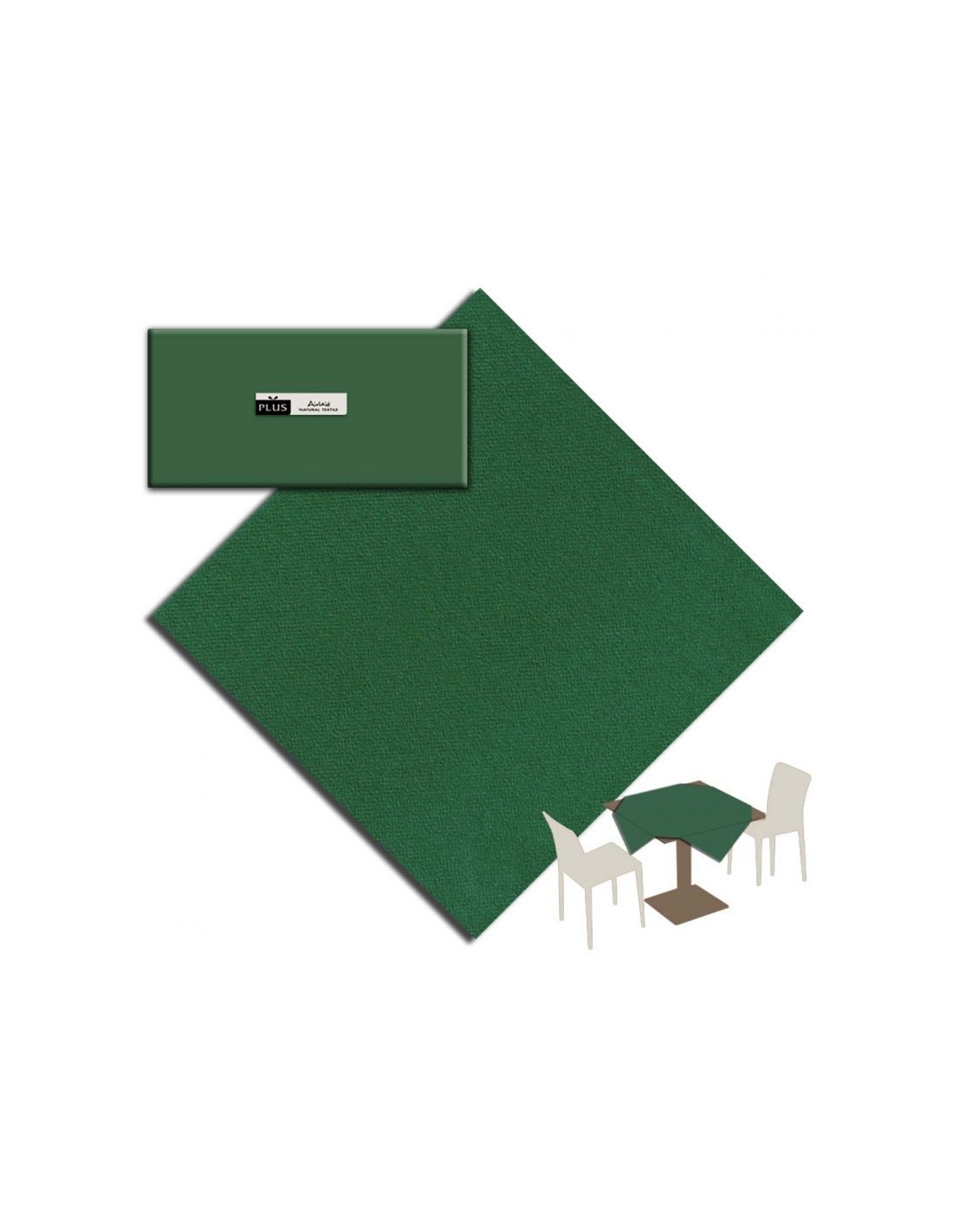 PIERRA00151 -- 000 (6019) Tovaglia 100X100 tnt Verde Premium line pezzi 25 - immagine 1