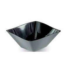 TECBQ126T-8 -- 000 (8403) Bicchierino Quadro Onda 80 cc Trasparente 25 pezzi riuitilizzabili - immagine 1