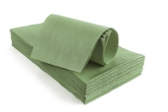 CAPA71800 -- 000 (8387) Tovaglia 100X100 Politenata Verde 25 pezzi - immagine 1