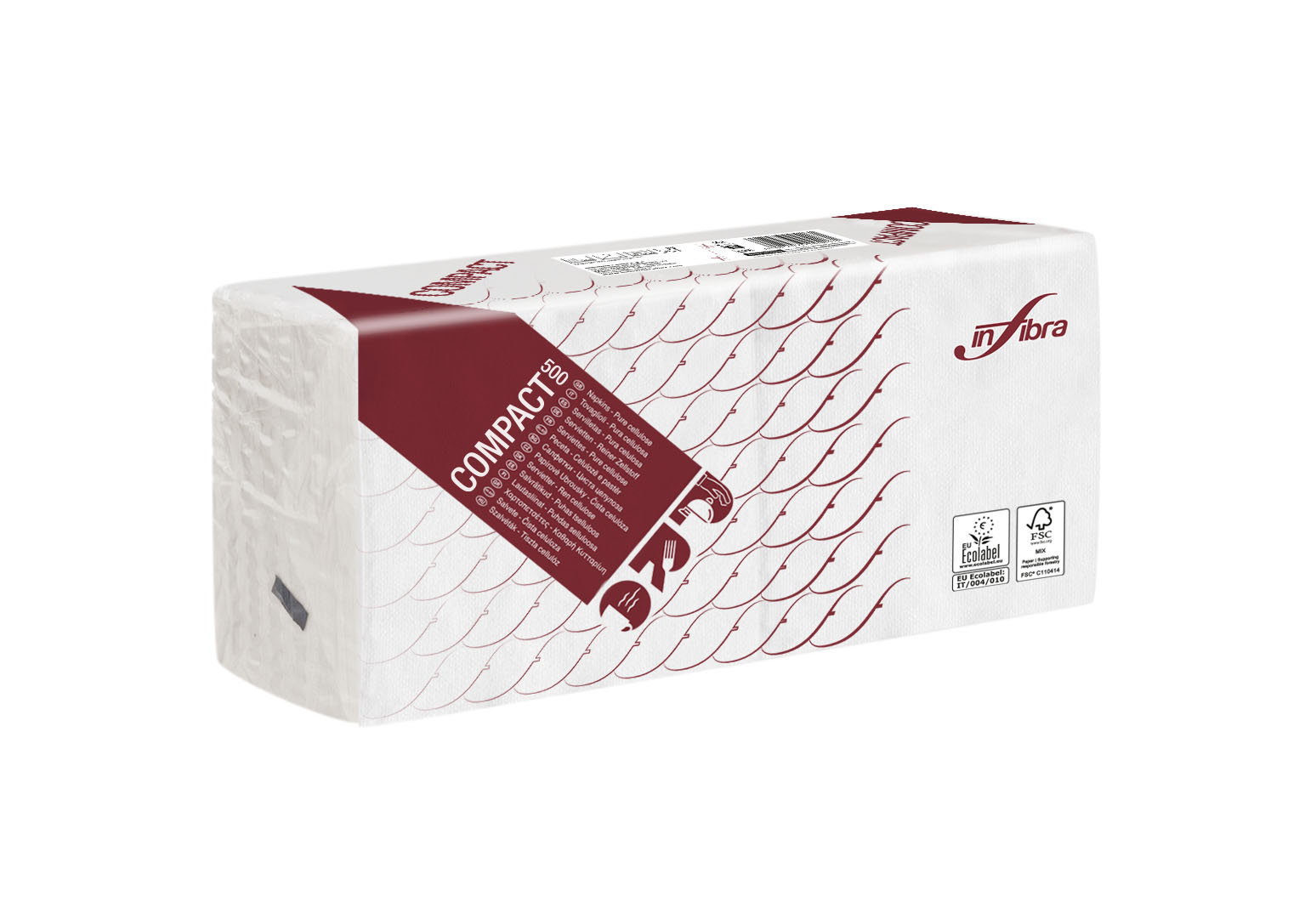 CELTI-0434 -- 000 (6597) Tovaglioli 30x33 1velo Compact 500 pezzi - immagine 1