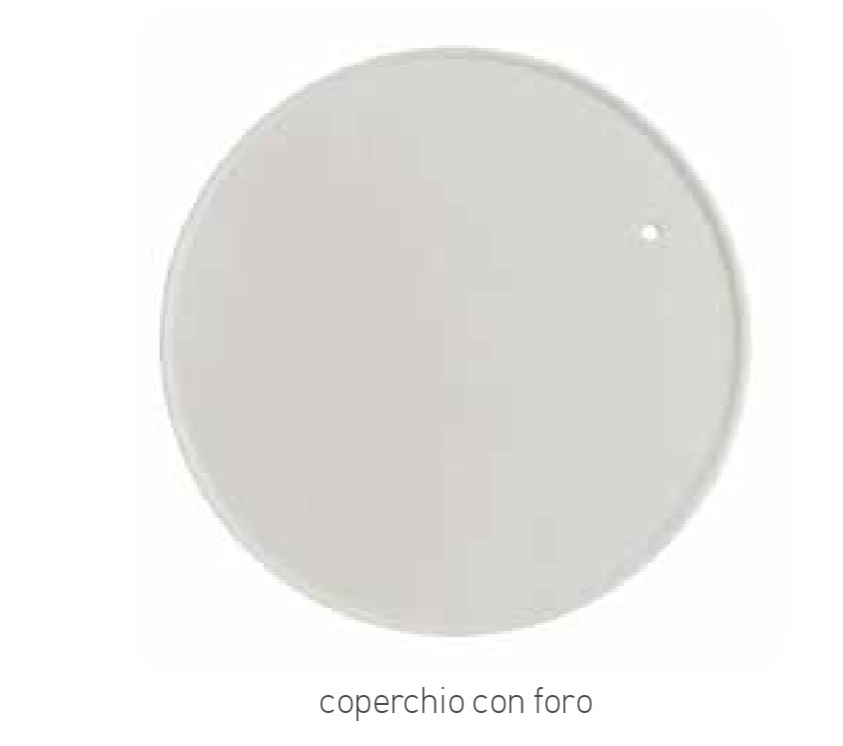 COM99154F -- 000 (4040) Coperchi carta Bio con foro per bicchieri ml 240/300 pezzi 50 diamentro 80 mm - immagine 1