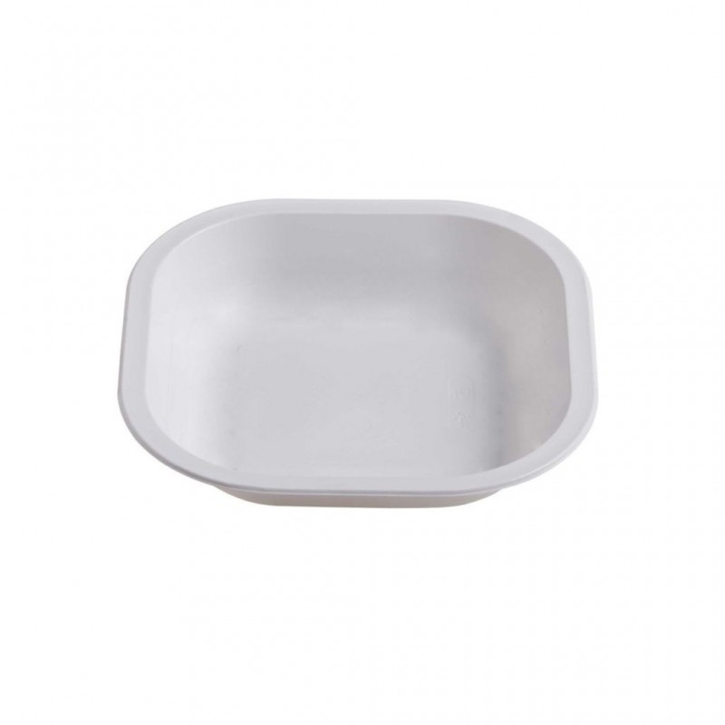 DL100010F -- 000 (5902) Piatti Bio Bianco cm 18X18 Pezzi 100 CA+ PET termosaldabile - immagine 1