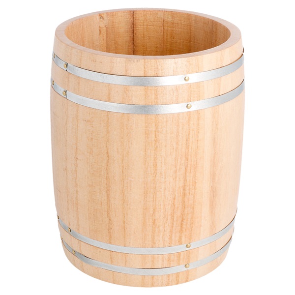 GAR22594 -- 000 (6955) Mini Botte Ø11,5x13,8 CM cm naturale legno pezz 1 - immagine 1