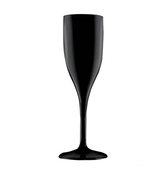 GOL123777-19 -- 000 (296) Bicchiere Flute SAN Nero 150cc 1 pezzo - immagine 1