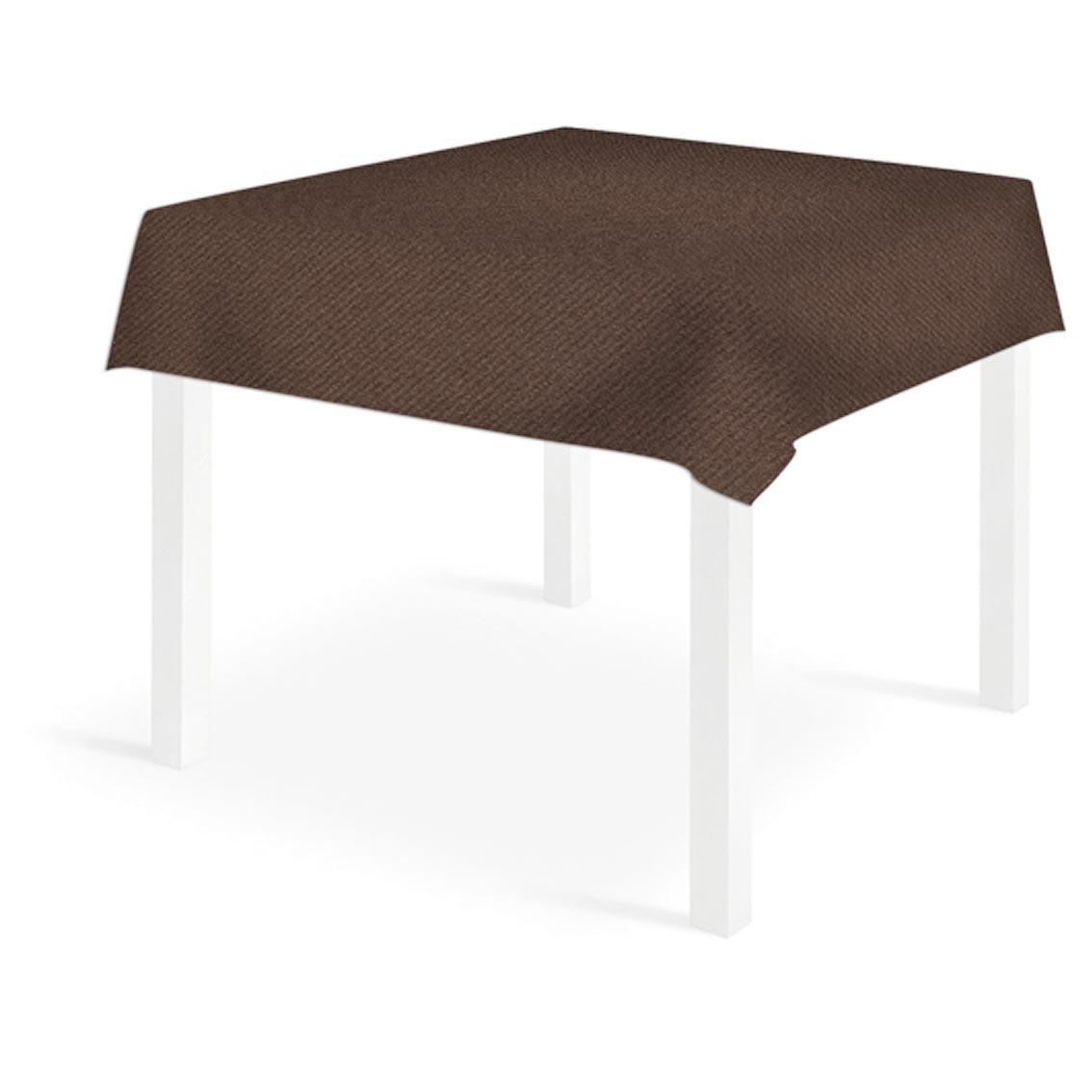 INFIBRA11I0677 -- 000 (3015) Tovaglia 100X100 politenata Cacao pezzi 50 - immagine 1