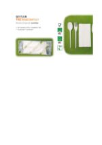 Tris Posate Bio con tovagliolo 2 veli pezzi 50