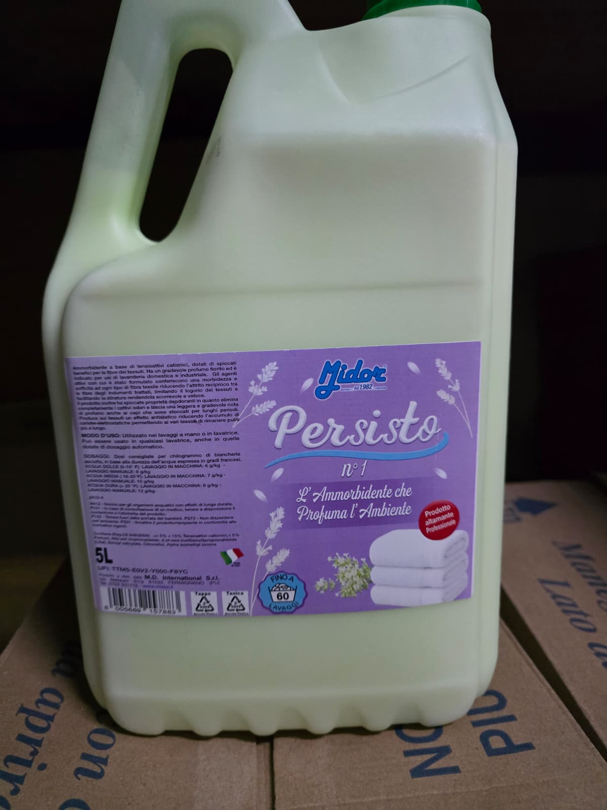MIDPN45807 -- 000 (8830) Persisto N1 kg 5 Ammorbidente bucato - immagine 1